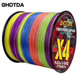 GHOTDA Sedal Trenzado 4 Hebras - Línea Multifilamento para Pesca