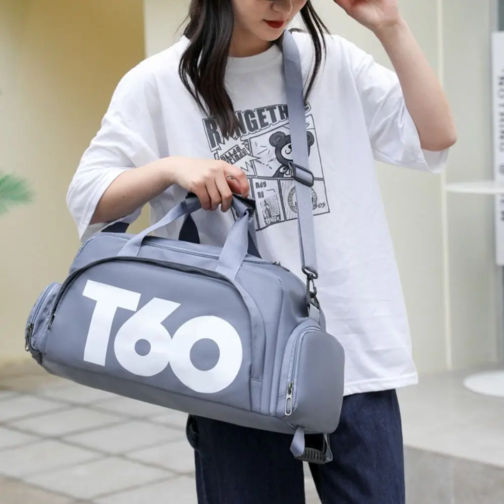 Nueva mochila deportiva de viaje de gran capacidad, bolsa de equipaje impermeable Oxford, bolsa de lona para gimnasio con separación en seco y húmedo - imagen 5