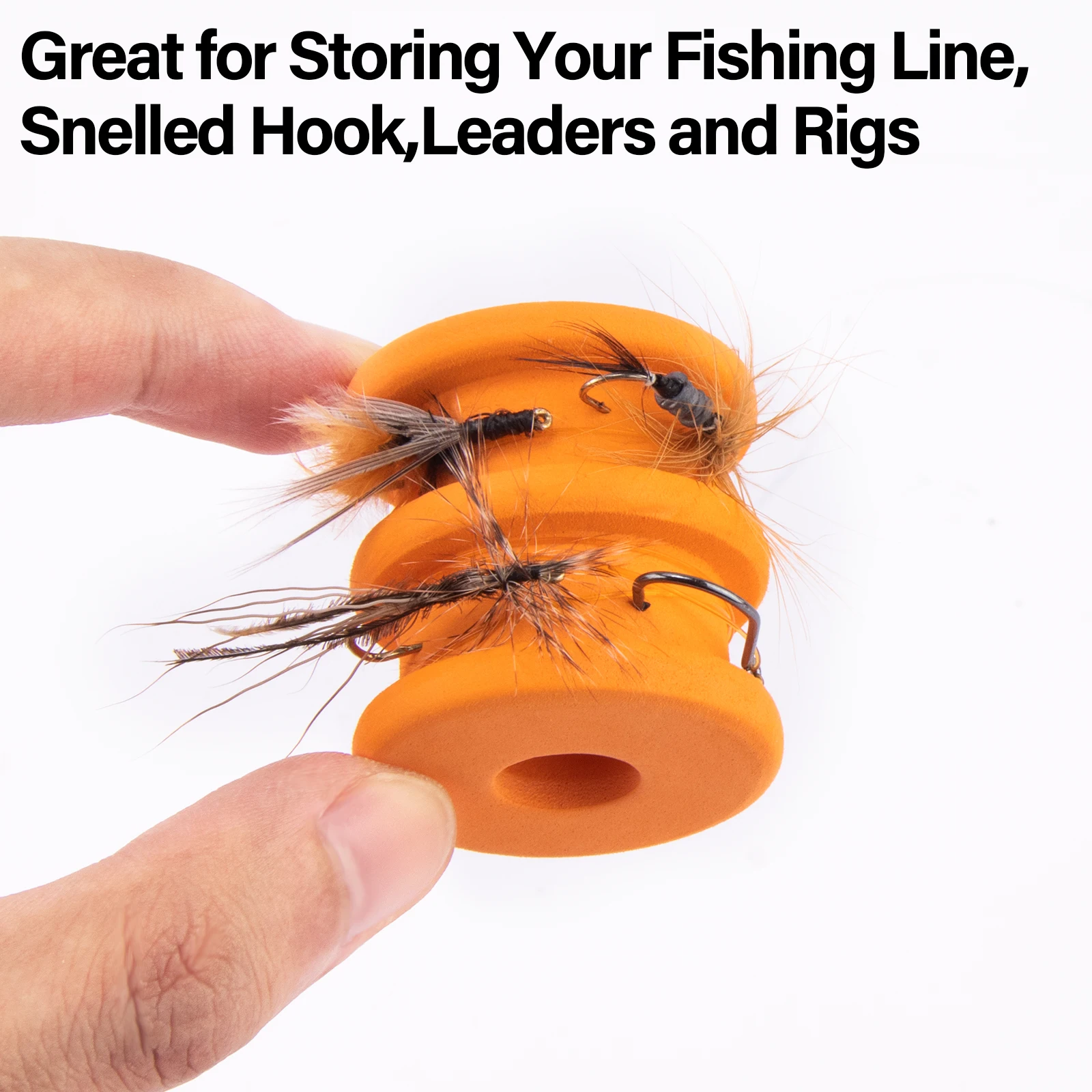 Carretes de espuma EVA para bobinadora, aparejo de pesca de carpa, alambre de bobinado, tablero, anzuelo, aparejo de almacenamiento, trucha y lubina, 10 piezas - imagen 4