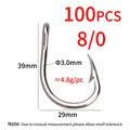 100pcs Size 8l0