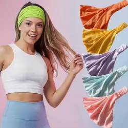 Banda elástica transpirable para yoga y running – Color puro