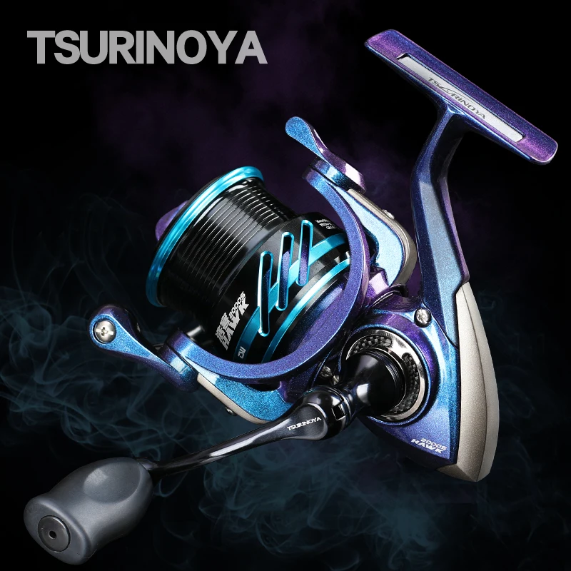 Carrete de pesca TSURINOYA HAWK 2000S 2500S 3000S carrete poco profundo fundición larga agua dulce agua salada pesca en hielo carrete giratorio lubina - imagen 2