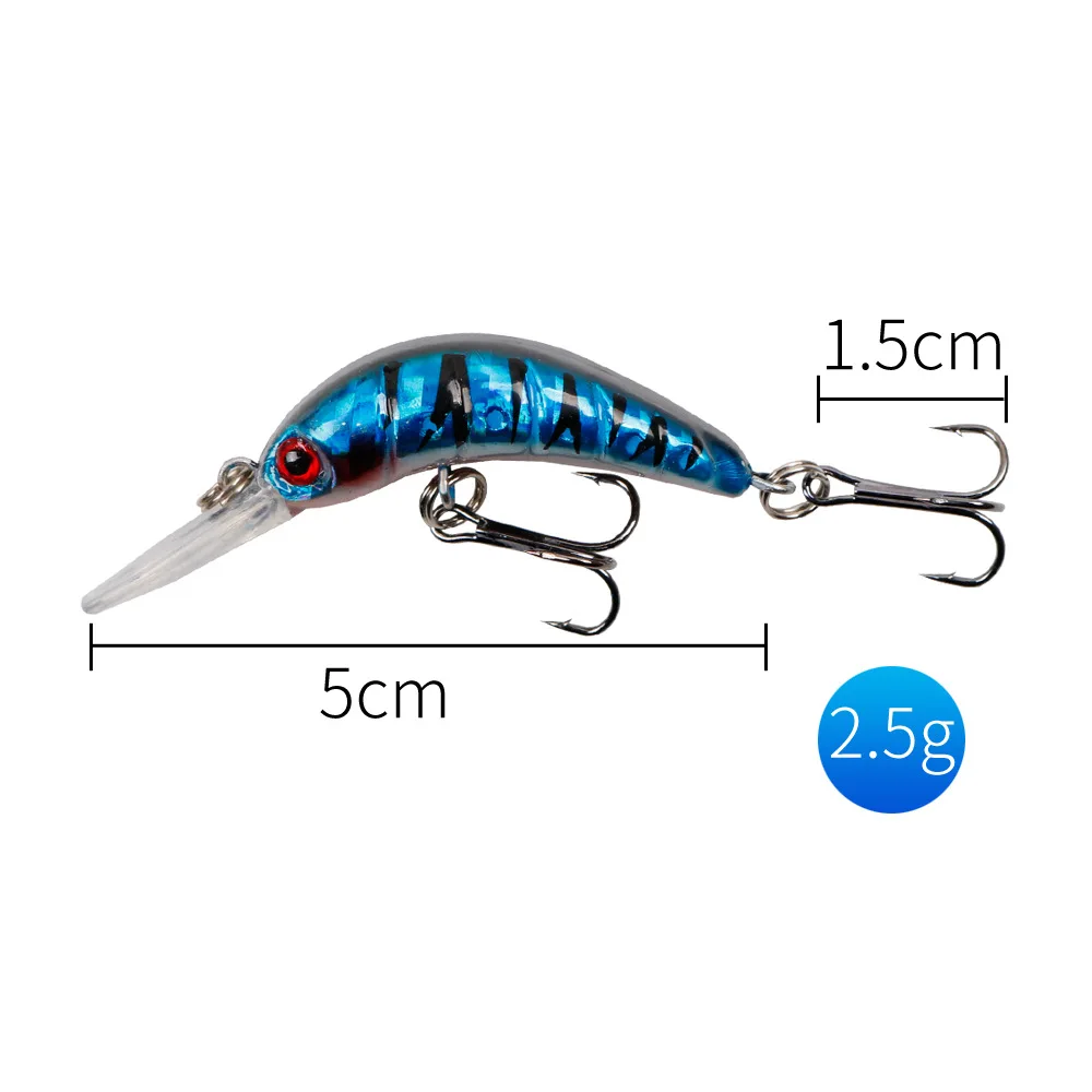 Señuelo de pesca que se hunde Minnow Wobblers 50mm 2,5g trucha Artificial cebo duro Jerkbait Crankbait Bass aparejos de pesca - imagen 3