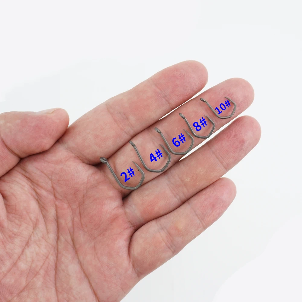 Anzuelos con púas Hirisi 8021 – Acero carbono recubierto PTFE - imagen 3