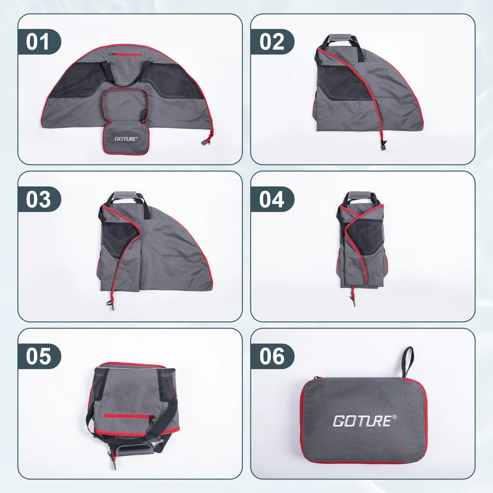 Goture Kit Pesca con Mosca – Alicates, Tijeras, Cordón y Bolsa - imagen 3