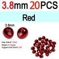 3.8mm Red 20pcs