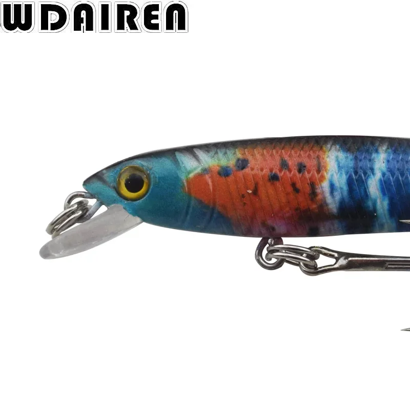 Señuelo de Pesca Minnow, anzuelos duros con láser Artificial, manivela Wobblers, aparejos de Pesca, Crankbait, 7,5 cm, 4,6g, 1 ud. - imagen 3