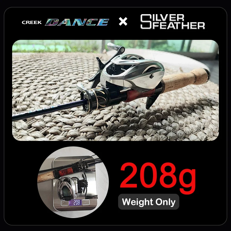 PURELURE-caña de pescar BFS, luz giratoria UL de viaje, eyección de corriente, anillo de alconita Fuji - imagen 5