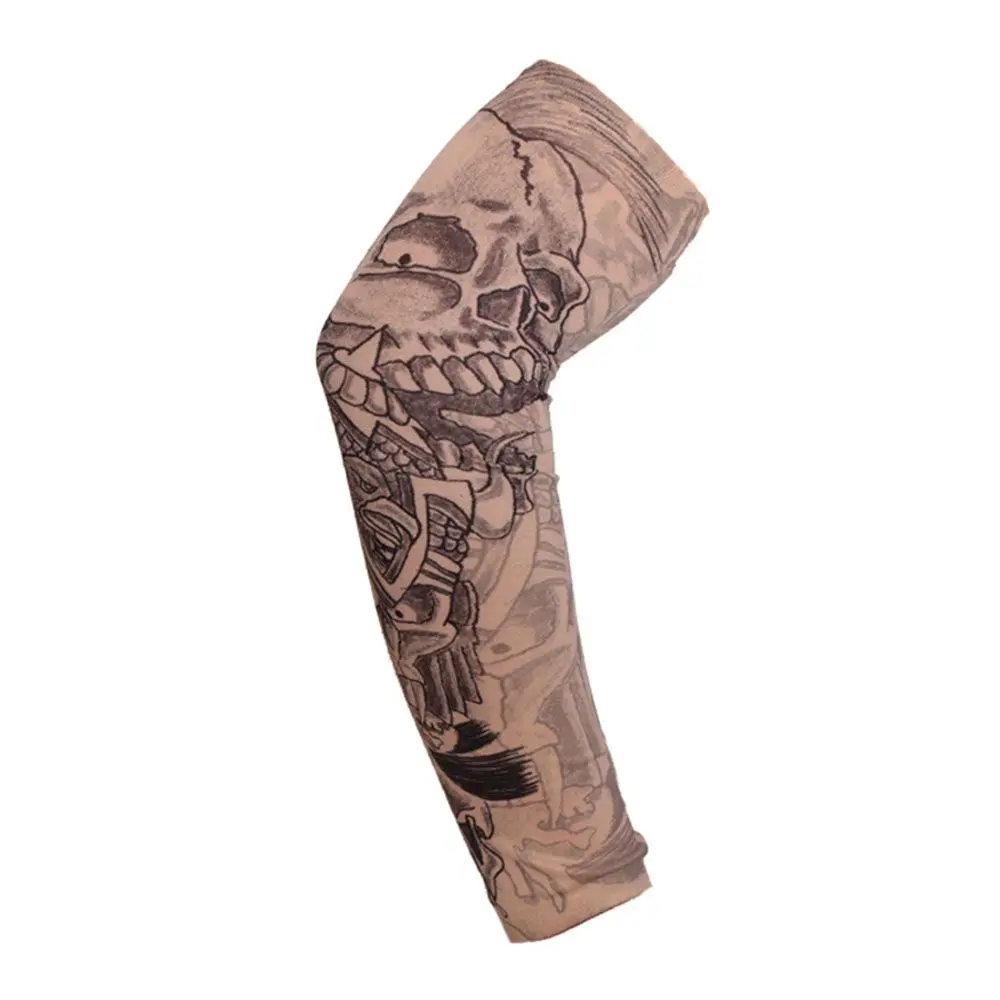 Manga de tatuaje de brazo de flores para montar al aire libre, protector solar de viaje deportivo para pesca, Verano - imagen 2