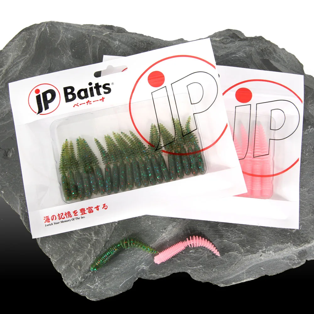 FSTK cebo de gusano, Señuelos de Pesca con olor a pescado, Pesca de carpa, 49mm, 63mm, señuelo de lubina, Wobblers suaves, Pesca de carpa, cebos artificiales Isca - imagen 2