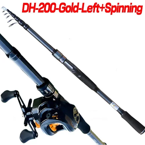 Left-Reel Spin-Rod