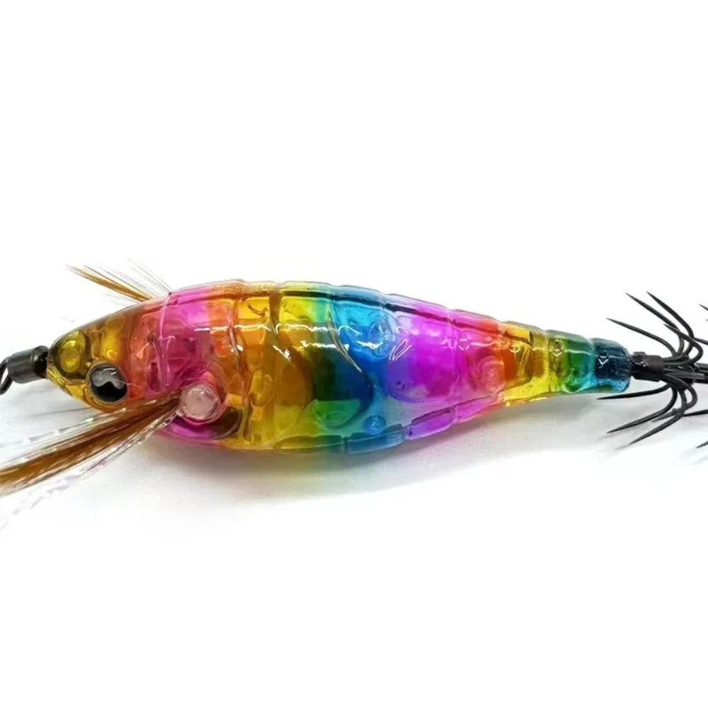 Plantilla luminosa de 75mm/6g, señuelo de pesca con característica luminosa de alta visibilidad, Material de madera, anzuelo japonés, señuelo de Jigging Vertical - imagen 2