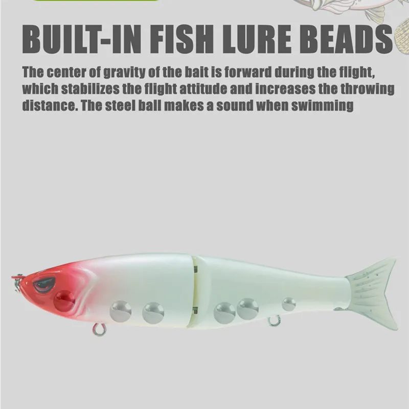 Señuelo Topwater articulado para lubina – hundimiento lento - imagen 4