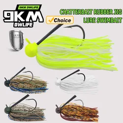 Chatterbait 9KM con skirt de silicona para lubina