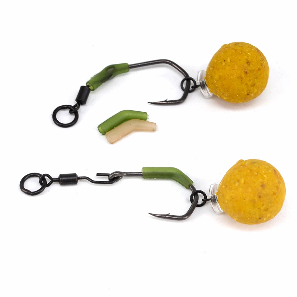 Aparejos de pesca de carpa, manguitos antienredos, alineador de anzuelos, Terminal, accesorios AH201, 20 unidades - imagen 5