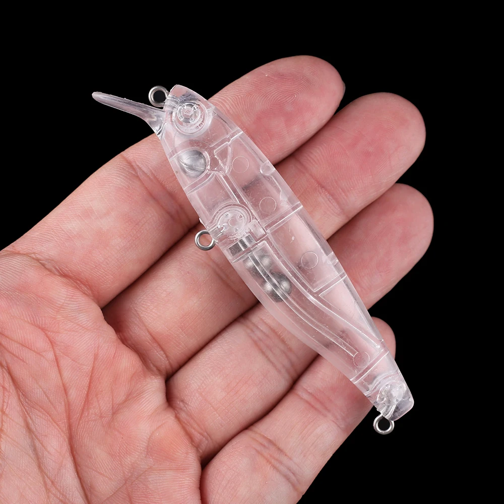 Chan'sHuang-Cebo en blanco sin pintar, 20 piezas, 8,5 cm, 10g de largo, imán de pececillo, sonajero flotante en el interior, Señuelos de Pesca artificiales DIY - imagen 5