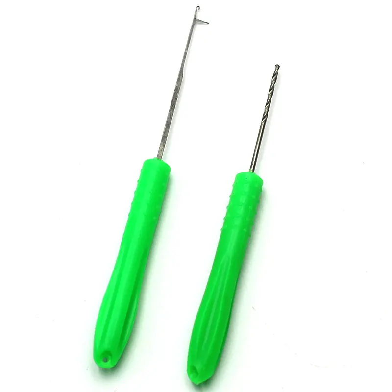 Herramientas de pesca de carpa, 2 piezas, aguja de cebado verde, Boilies Pop-Up, línea de carpas, aparejo de pelo Chod para accesorios de pesca de carpa - imagen 5