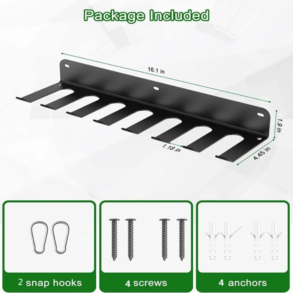 Soporte para bate de béisbol de montaje en pared, estante organizador de bate de Metal resistente a la oxidación, perchas de exhibición duraderas y resistentes para Club deportivo - imagen 4