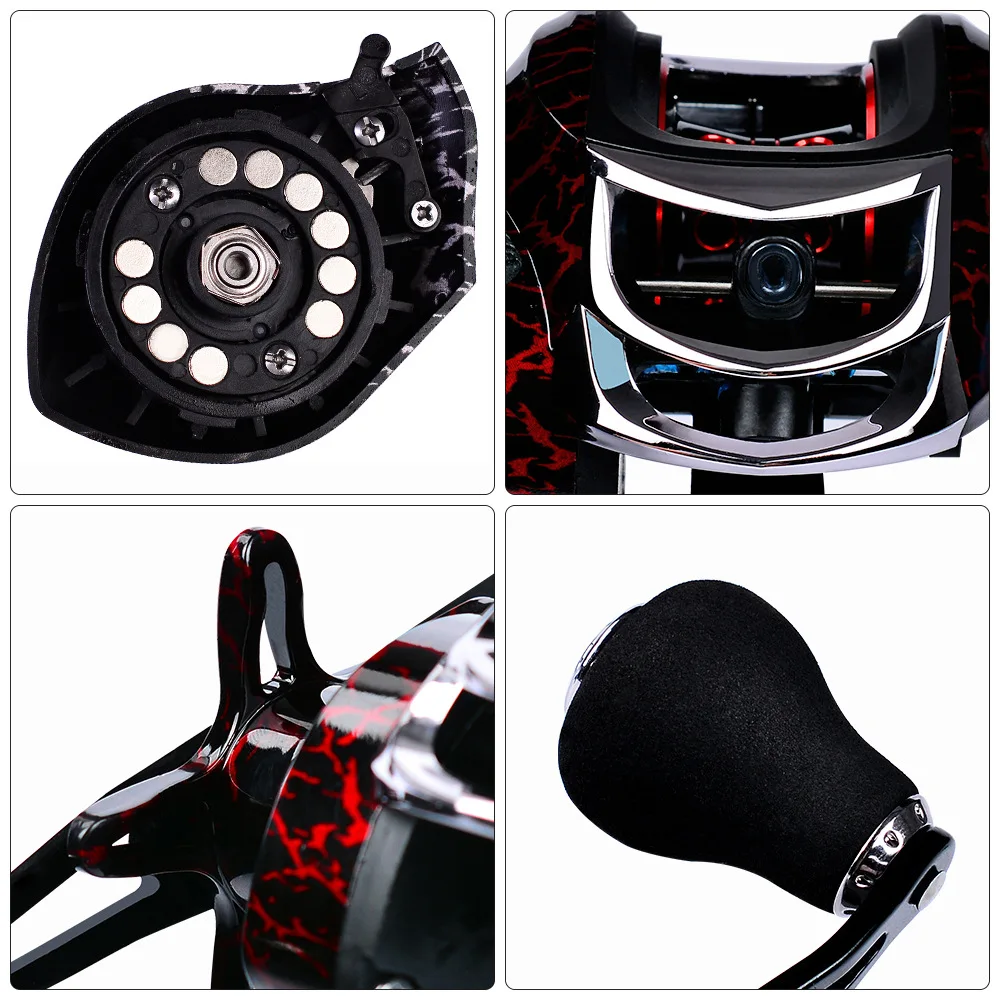 Balanzze-Carrete de pesca Baitcasting 18 + 1 BB, relación 7,1: 1 Rgar, carrete de pesca de alta velocidad para pesca en el mar - imagen 5