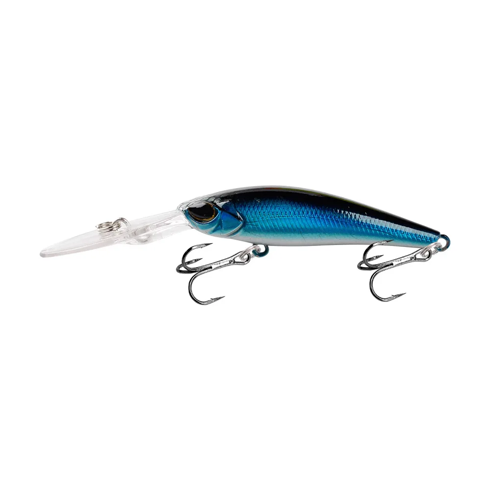Señuelo de Pesca Minnow, Crankbait Wobblers, perca, ojos 3D, cebo duro Artificial, Lucio, carpa, lubina, Swimbait, 1 ud. - imagen 5