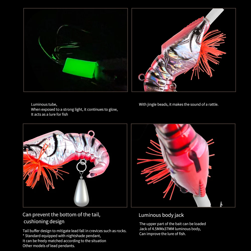 Cebo de calamar SQUID KING, anzuelo de calamar, señuelos de madera para camarones, plantillas, cebo de sepia, simulación realista, cebo de pulpo de silicona para pesca - imagen 2