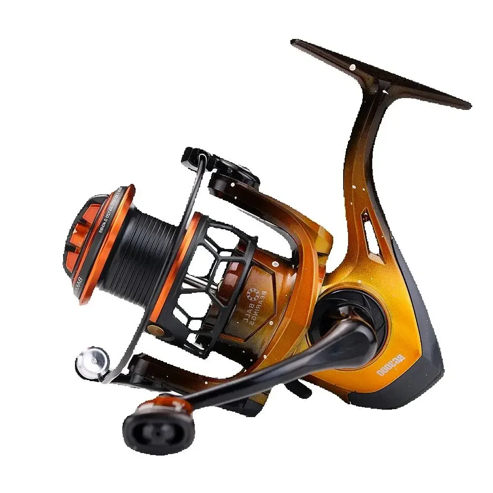 Carrete de Pesca BAKAWA de arrastre máximo de 15kg, copa de alambre de Metal, anillo de lanzamiento de alambre de Metal, rueda giratoria de Pesca de carpa 1000 2000 3000