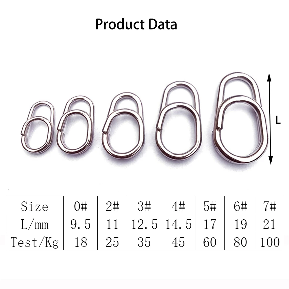 Venta al por mayor a granel de acero inoxidable, Pin de presión rápido, anillo de conexión, rodamiento a presión, conector giratorio, accesorios de Pesca, aparejos de Pesca - imagen 5