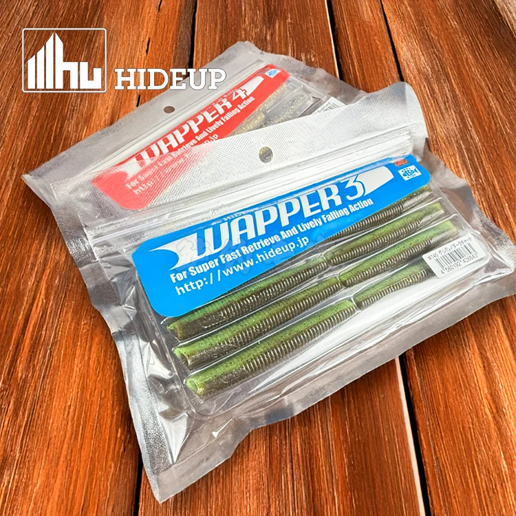 HIDEUP Fugitive Wapper 3/4 pulgadas respuesta rápida de búsqueda cebo suave palo insecto sumergido sin plomo Texas