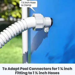 Adaptador manguera piscina 1,25 a 1,5 – Aro de ajuste universal