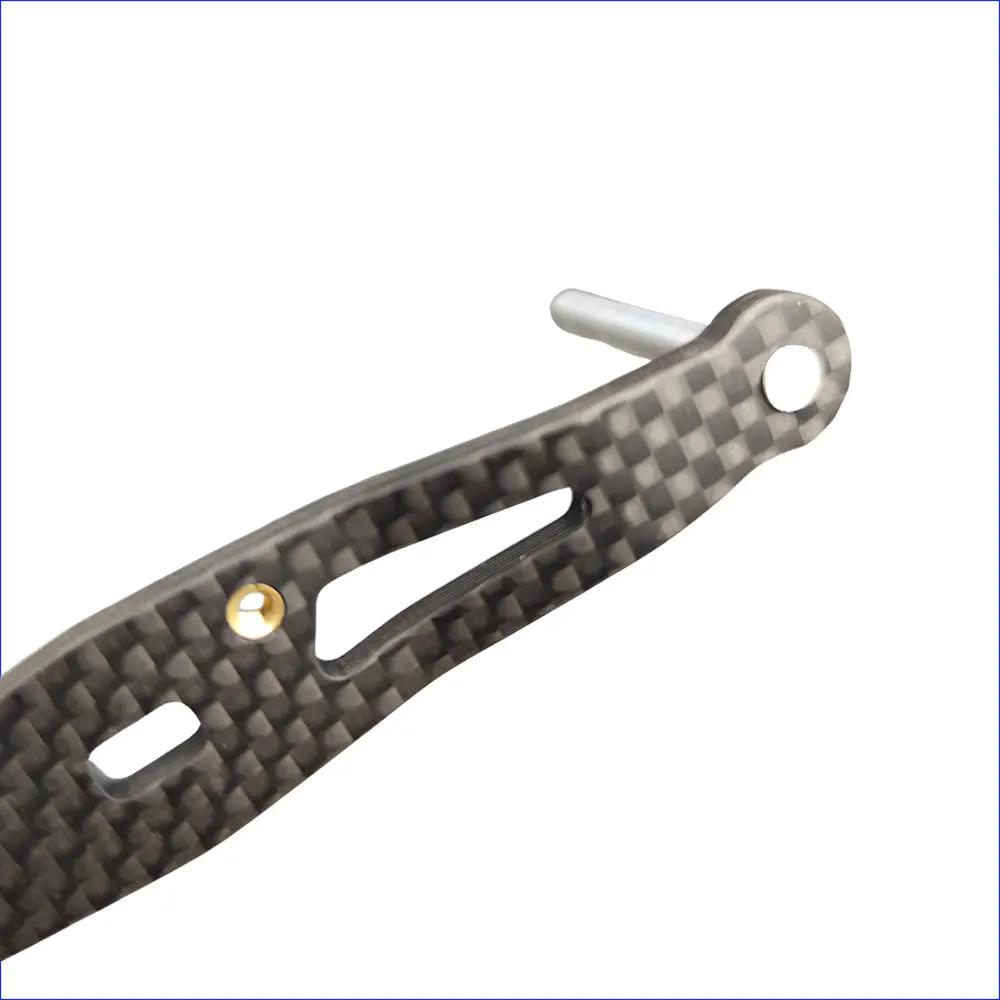 Mango de carrete de pesca de fibra de carbono sin perilla, mango de repuesto de carrete de fundición, pieza de repuesto para DAIWA/SHIMANO - imagen 4