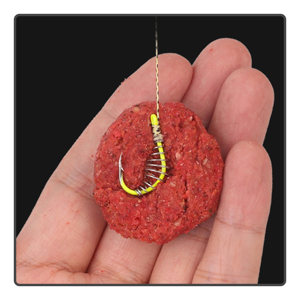 ISEAMA-anzuelo de pesca con púa, cebo colgante verde fluorescente, accesorios de primavera, 20 unids/lote por paquete - imagen 5