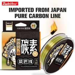 ZUKIBO-sedal de pesca de fluorocarbono 100% puro, Material líder de primera calidad de Japón, resistente a la abrasión y de hundimiento rápido