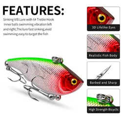 Wobbler con vibración para pesca en profundidad