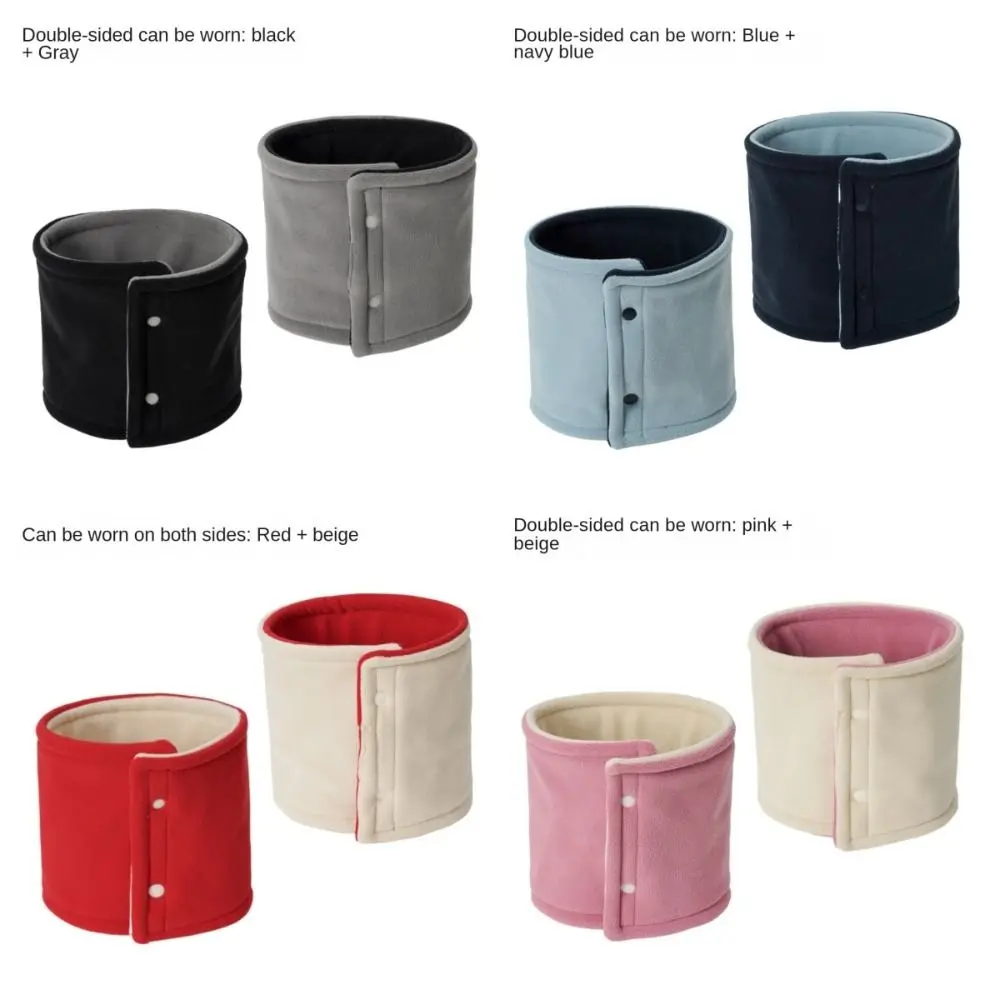 Calentador de cuello de regalo de Navidad a la moda, bufandas de cuello con forro grueso de punto suave, patinaje, correr, invierno, mantener el calor, cuello a prueba de frío - imagen 5