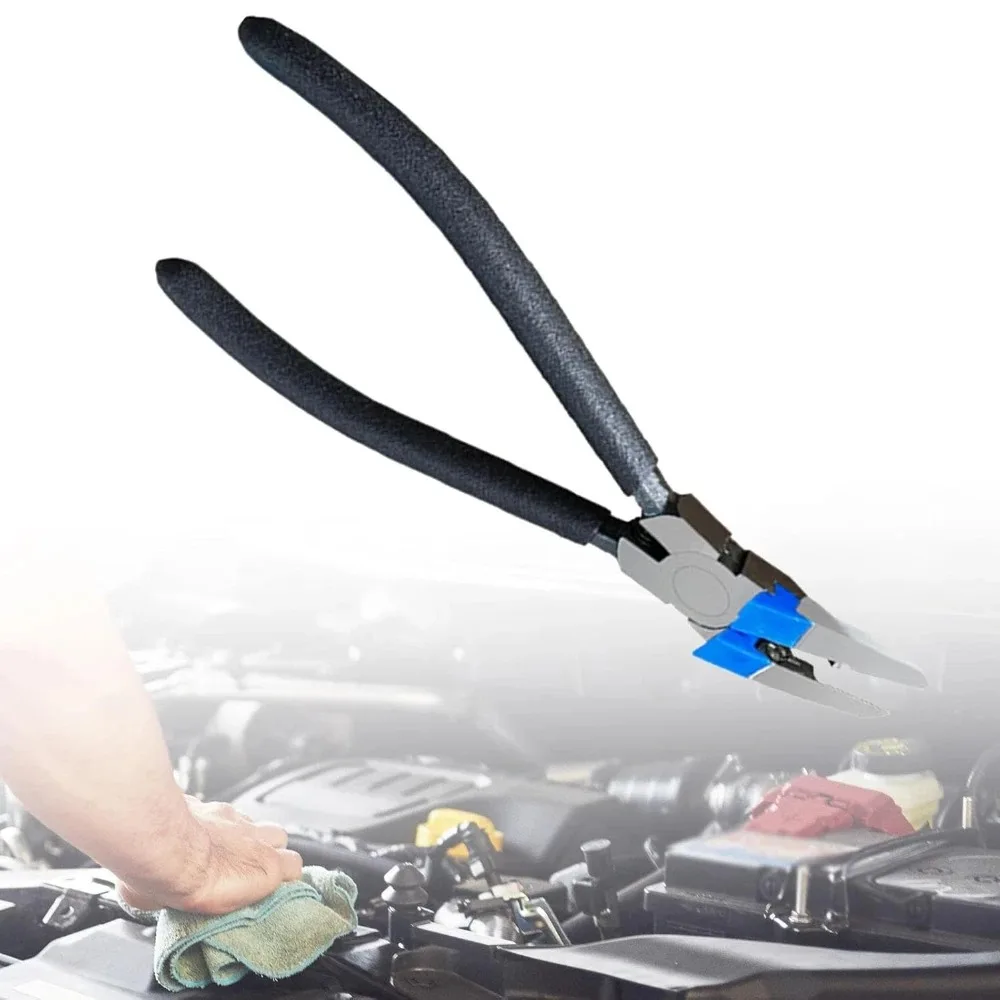 Herramienta de extracción interior de abrazadera de panel de automóvil, herramienta para carrocería de automóvil, alicates de corte de sujetadores universales, corte de abrazadera de empuje de automóvil - imagen 2