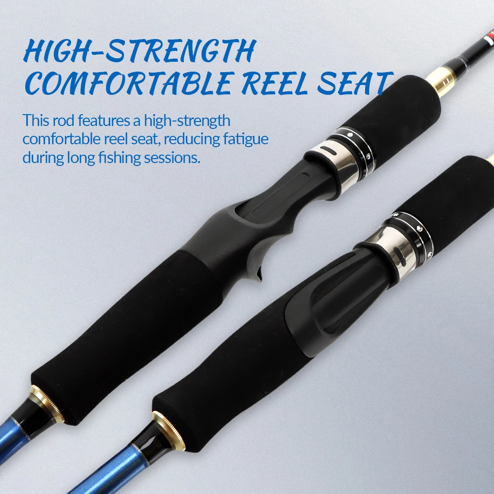 TOLU Knight-caña de pescar de doble punta, 2 secciones, 1,8/2,1/2,4 M, giratoria/fundida, M/ML, peso del señuelo 5-30g para pesca de lubina y carpa - imagen 4