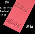 Black cuff barbed
