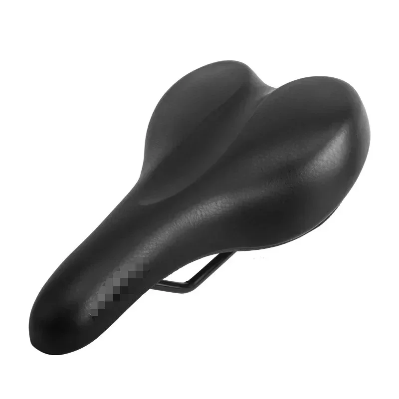 Sillín de bicicleta grueso con absorción de impacto, cómodo asiento de bicicleta de cuero PU, esponja a prueba de golpes, cojín para montar en carretera y de montaña, 1 ud. - imagen 4