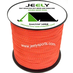 Línea de pesca UHMWPE con trazador reflectante