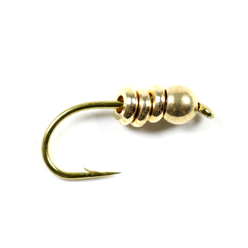 Bimoo-collar de bola de latón plano, accesorio de atado de moscas, ninfa, anillo de peso, materiales de atado de moscas Extra plisados, 3mm, 4mm, 50 unids/bolsa - imagen 5