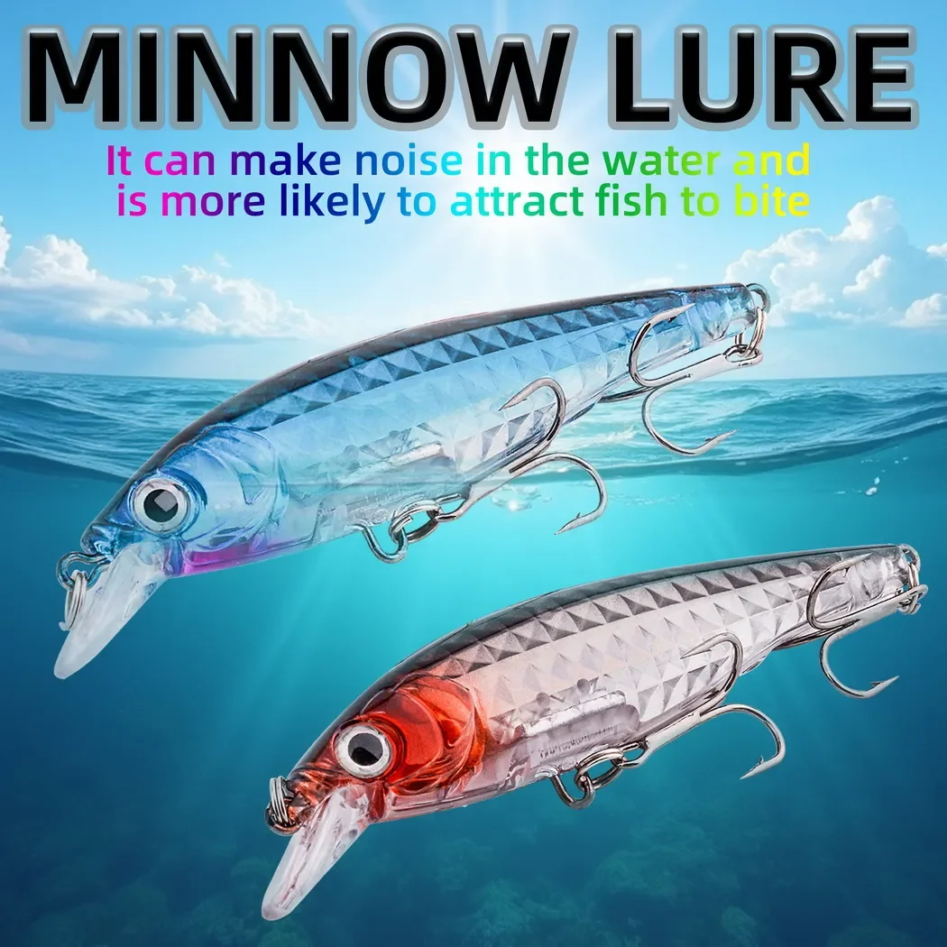 Señuelo minnow flotante vista lateral completa