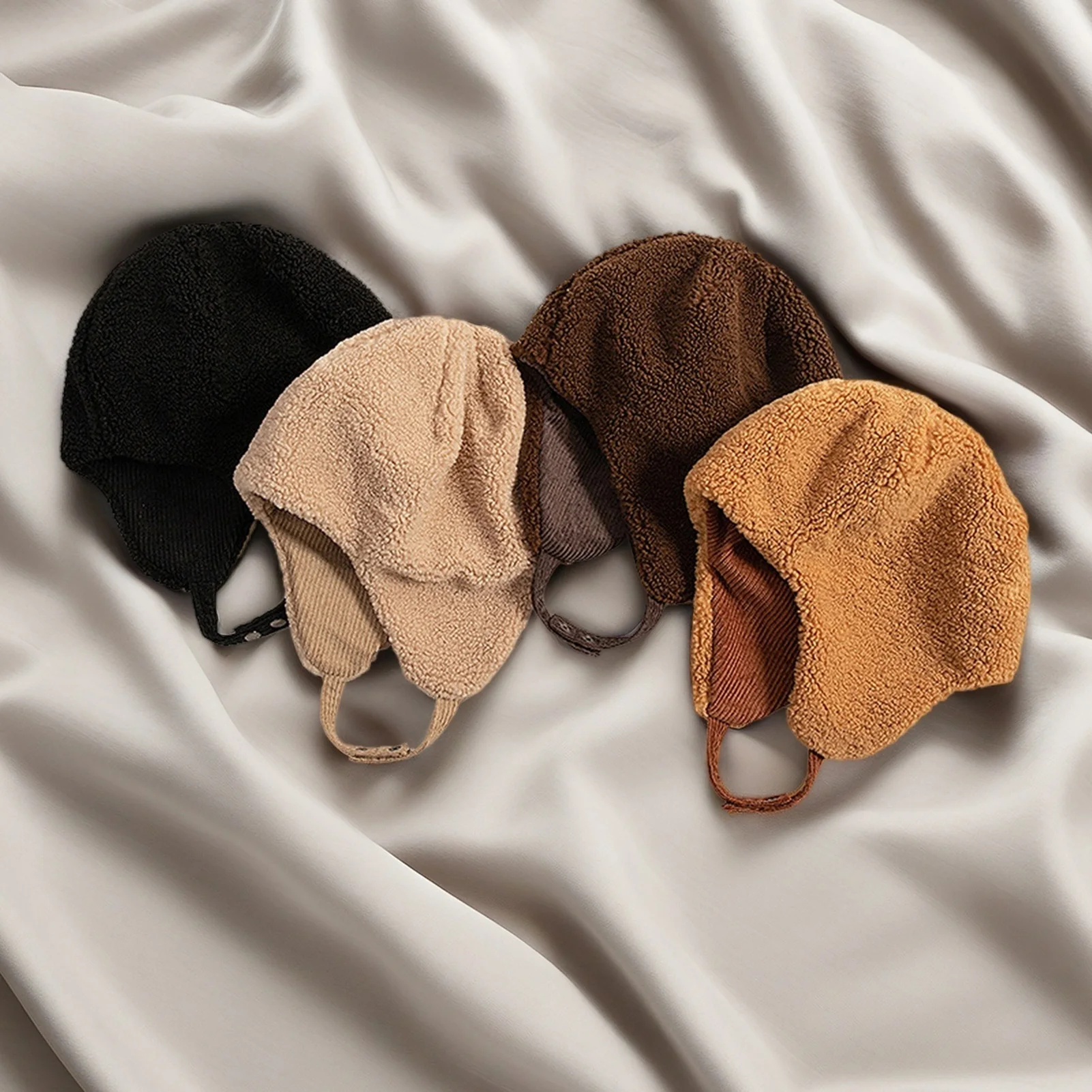 Gorro cálido de invierno para hombres y mujeres, gorro grueso de felpa a prueba de viento para ciclismo al aire libre, Camping, pesca, senderismo, gorro de terciopelo cálido - imagen 4