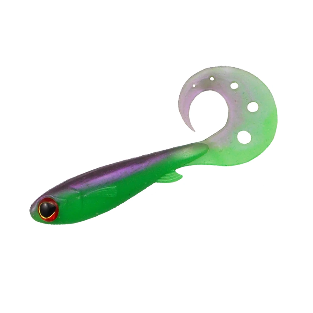 Señuelo Suave Esfishing Swimmer 100mm – Cebo rizado Twister para lubina y lucio - imagen 3
