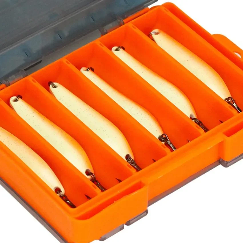 Caja de pesca de 12 compartimentos, portátil para exteriores, doble cara, organización de cebo, caja de herramientas de pesca multifuncional - imagen 5