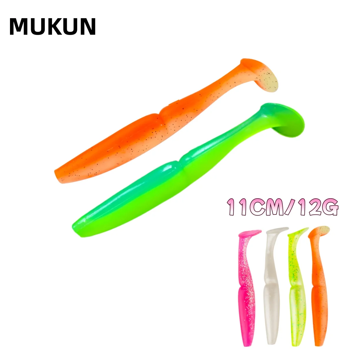 4 Uds 11cm 12g señuelo suave cebo Artificial Swimbait cebos de carpa Wobblers peces mosca océano LAKE aparejos de Pesca