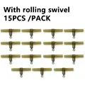 With rolling swivel