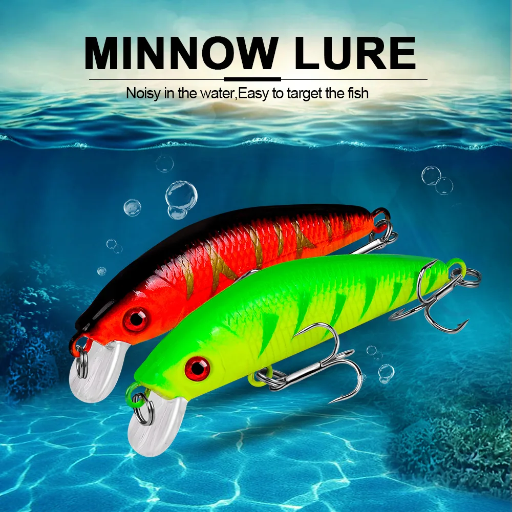 Jerkbait Minnow Crankbaits Señuelos de Pesca cebo duro Wobblers cebos artificiales para aparejos de pesca carpa Lucio rayado lubina Swimbait - imagen 3