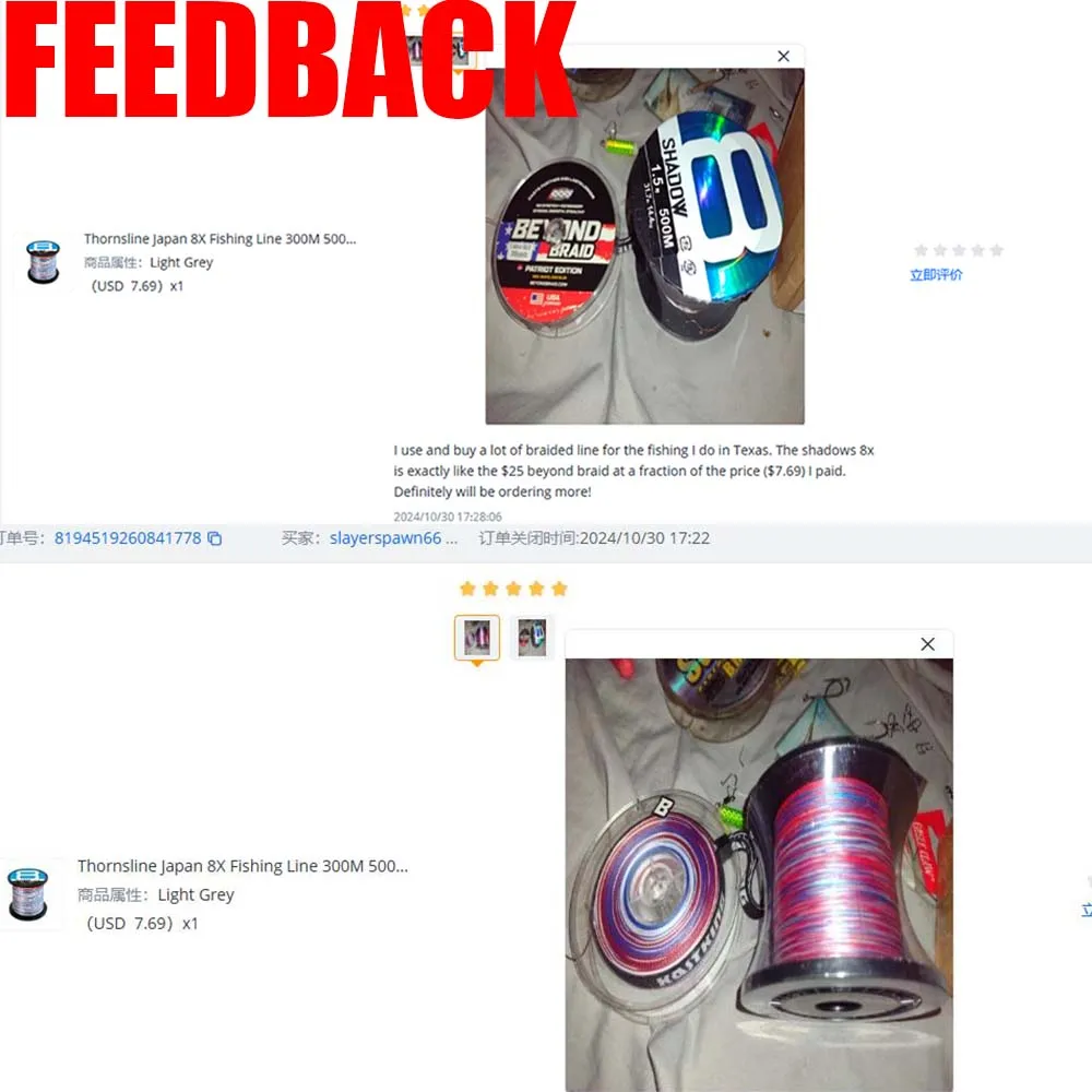 Thornsline Japón 8X línea de pesca 300M 500M 1000M 8 hebras línea de pesca trenzada multifilamento PE línea para pesca de carpa - imagen 5