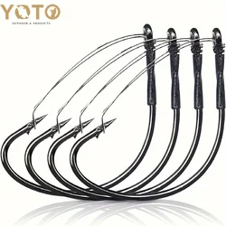 YOTO Anzuelos Weedless – Boca ancha para vinilo