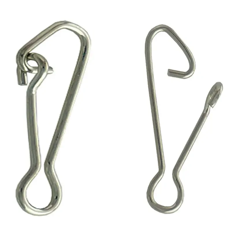 20 unids/lote gancho Snap barril de Pesca de acero inoxidable giratorio broches de seguridad gancho señuelo accesorios conector Snap Pesca - imagen 4